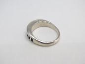 Antique Hopi or Navajo Stamped Silver Narrow Ring  c.1935～