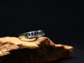 Antique Hopi or Navajo Stamped Silver Narrow Ring  c.1935～