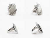 Vintage Navajo Hollow Form Face Ketoh Ring in Silver c.1950～