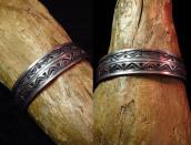 Antique Repoused & 卍 Stamped Silver Cuff Bracelet  c.1910