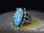 Antique Navajo Split Shank Ring w/No.8 Turquoise c.1935～