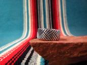 【Thomas Curtis】 Navajo 『Tire Tracks』 Heavy Gauge Silver Ring
