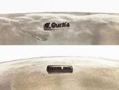 【Thomas Curtis】 Navajo Chevron Lined Heavy Silver Wide Cuff