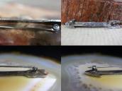【Ganscraft】Atq Arrow Shape Pin in Ingot Coin Silver  c.1935～