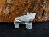 Atq Crossed Arrows Stamped Small Bear Pin in Silver c.1925～
