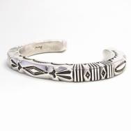 【Thomas Curtis】 Navajo Heavy Square Wire Filed Cuff Bracelet