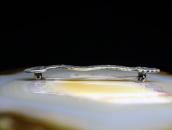 Antique Rattlesnake Shape Stamped Silver Pin Brooch  c.1945～