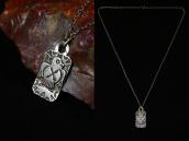 Antique Thunderbird Applique Tag Pendant Necklace  c.1940～