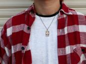 Antique Thunderbird Applique Tag Pendant Necklace  c.1940～