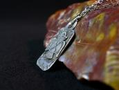 Antique Thunderbird Applique Tag Pendant Necklace  c.1940～