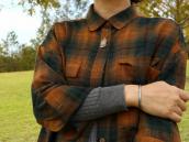 Antique Thunderbird Applique Tag Pendant Necklace  c.1940～