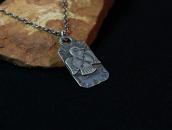Antique Thunderbird Applique Tag Pendant Necklace  c.1940～