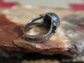 Antique "Navajo Pearl" Face Tourist Ring in Silver c.1935～