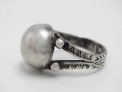 Antique "Navajo Pearl" Face Tourist Ring in Silver c.1935～