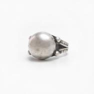 Antique "Navajo Pearl" Face Tourist Ring in Silver c.1935～