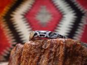 Antique Various Patched Narrow Silver Ring  c.1940