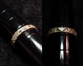 Antique Various Patched Narrow Silver Ring  c.1940