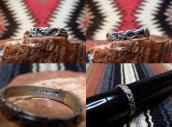 Antique Various Patched Narrow Silver Ring  c.1940