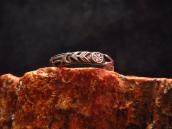 Antique Various Patched Narrow Silver Ring  c.1940