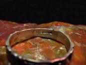 Antique Various Patched Narrow Silver Ring  c.1940