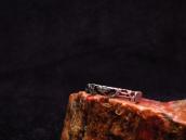 Antique Various Patched Narrow Silver Ring  c.1940