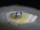 Attr.to【Ganscraft】Repouse & Stamped Slug Silver Ring c.1930～