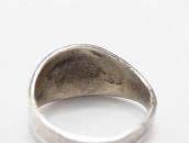 Attr.to【Ganscraft】Repouse & Stamped Slug Silver Ring c.1930～