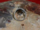 Attr.to【Ganscraft】Repouse & Stamped Slug Silver Ring c.1930～