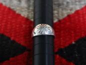 Attr.to【Ganscraft】Repouse & Stamped Slug Silver Ring c.1930～