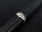 Attr.to【Ganscraft】Repouse & Stamped Slug Silver Ring c.1930～