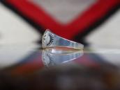 Attr.to【Ganscraft】Repouse & Stamped Slug Silver Ring c.1930～