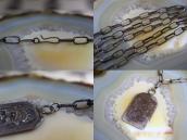 Antique Navajo 卍 T-bird Stamped Tag Pendant Necklace  c.1930