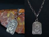 Antique Navajo 卍 T-bird Stamped Tag Pendant Necklace  c.1930