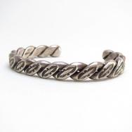 Antique Heavy Stamped Twistedwire Cuff Bracelet  c.1935～