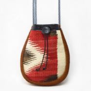 Antique Navajo Rug & Hair on Hide Marine Bag 【Dazzler】