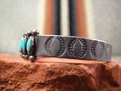 Vintage Zuni 20 Turquoise Row Silver Cuff Bracelet  c.1950～