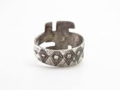 【H.H.Tammen】Stamped Ingot Silver 卍 FaceTourist Ring  c.1910～