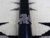 【H.H.Tammen】Stamped Ingot Silver 卍 FaceTourist Ring  c.1910～