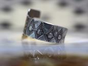 【H.H.Tammen】Stamped Ingot Silver 卍 FaceTourist Ring  c.1910～