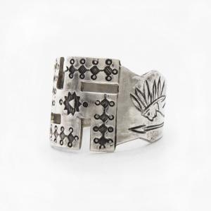 【H.H.Tammen】卍 Cut Out Shape & Chief Stamped Ring  c.1905～