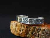 Antique 卍 & Thunderbird Stamped Ingot Silver Cuff  c.1915～