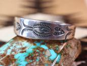 Antique 卍 & Thunderbird Stamped Ingot Silver Cuff  c.1915～