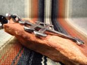 【Greg Lewis】 Acoma Dragonfly Cross Necklace w/Vintage Beads