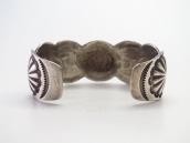 【GARDEN OF THE GODS】Repoused & Stamped Silver Cuff  c.1925～