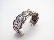 【GARDEN OF THE GODS】Repoused & Stamped Silver Cuff  c.1925～