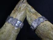 【GARDEN OF THE GODS】Repoused & Stamped Silver Cuff  c.1925～