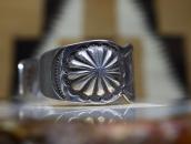 【GARDEN OF THE GODS】Repoused & Stamped Silver Cuff  c.1925～