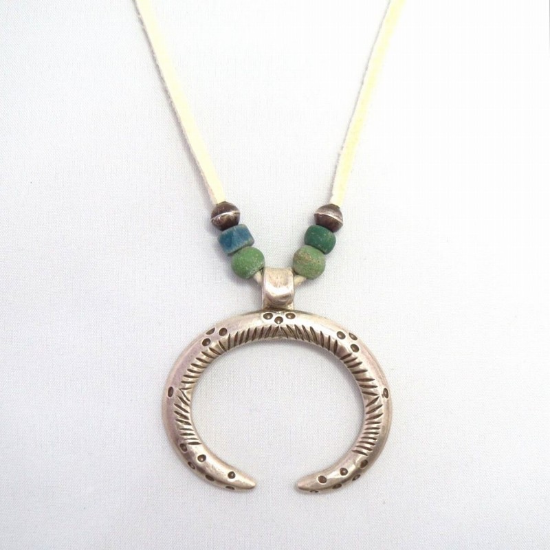 【Dyaami Lewis】 Naja w/Roman Glass & Silver Beads Necklace