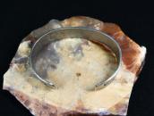Antique Navajo 卍 & Hearts Stamped Ingot Silver Cuff  c.1925～