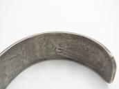Antique Navajo 卍 & Hearts Stamped Ingot Silver Cuff  c.1925～